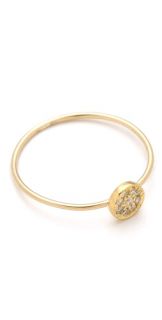 Jennifer Meyer Jewelry 18k Gold Circle Diamond Ring