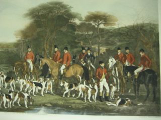 SIR RICHARD SUTTON AND THE QUORN HOUNDS PRINT, ENGRAVED BY FREDERICK
