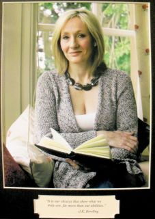JK Rowling Harry Potter Author Quote Photo Framed