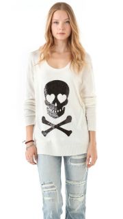 Wildfox Sequin Love Skull Sweater