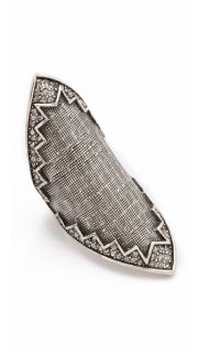 House of Harlow 1960 Crosshatched Pave Ring