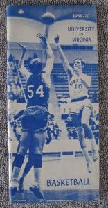Solid 1969 70 University of Virginia Basketball Press Media Guide