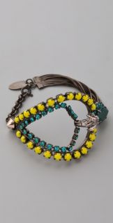 Iosselliani Crystal & Chain Bracelet