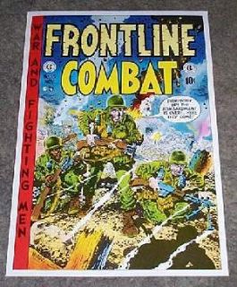 Vintage Original EC Comics Frontline Combat 15 Army Cover Art Poster