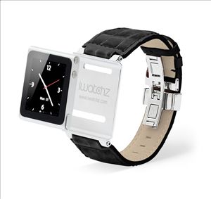 iWatchz Timepiece Collection Black Wrist Strap for iPod Nano