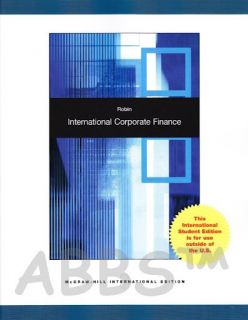  Corporate Finance by J Ashok Robin 2010 International Edition