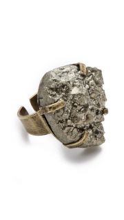 Citrine by the Stones Pyrite Ring