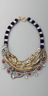Juicy Couture Layered Velvet Drama Torsade Necklace
