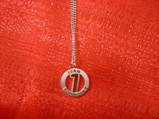 Detroit Tigers Ivan Rodriguez 7 Stainless Necklace MLB