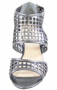 Enzo Angiolini Quinn Womens Gladiator Wedge Sandals Shoes Pewter 7 5