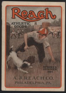 1924 A J Reach Spring Summer Athletic Goods Catalog