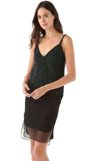 No. 21 Marled Knit Tank with Lace