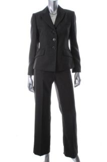 Evan Picone New Elizabeth Green Glen Plaid Lined 2pc Jacket Pant Suit
