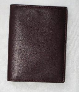 Jack Spade Cordovan Burgundy Mill Leather Travel Wallet