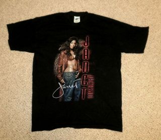 Concert Shirt Janet Jackson Vintage Shirt [black, extra large] Rock