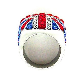 Butler and Wilson Union Jack Crystal Ring