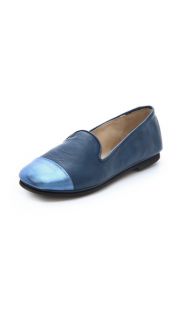 FRENCH SOLE fs/ny Metallic Cap Toe Loafers