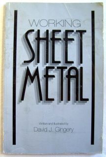 LOT 3 BOOKS SHEET METAL DAVID J. GINGERY WORKING SHOP FOUNDRY BUILD