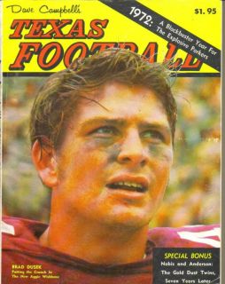 1972 Dave Campbells Texas Football Magazine Dusek
