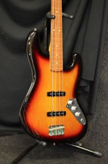 Used Fender Jaco Pastorius Fretless Jazz Bass Sunburst w OHSC Great