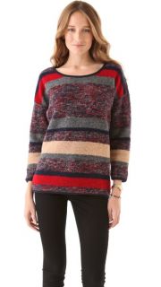 Madewell Sade Marled Striped Pullover