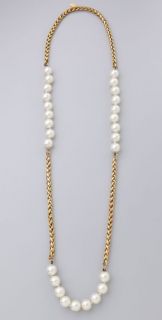 WGACA Vintage Vintage Chanel Pearl & Chain Necklace