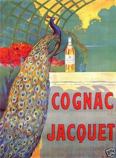 Cognac Jacquet Vintage Poster Canvas Image