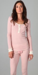 Juicy Couture Striped Thermal Henley