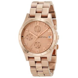  New Marc by Marc Jacobs Women Rosegold Chrono MBM3074 Watch