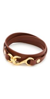Gorjana Taylor Leather Triple Wrap Bracelet