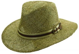 Panama Jack Mens Twisted Seagrass Safari Hat