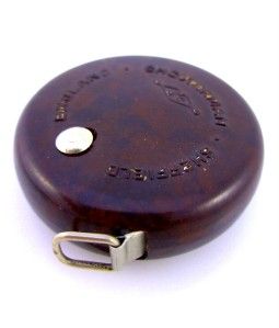 Vintage 1920s James Chesterman Bakerlite Miniature Steel Tape Measure