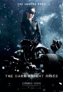 New The Dark Knight Rises Comic Con Exclusive Catwoman Batpod Poster