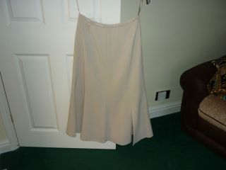 Jacques Vert light beige long skirt size 10 UK 38 EU unwanted gift