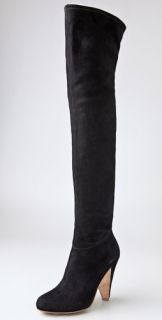 Belle by Sigerson Morrison Stretch Suede Over the Knee Boots
