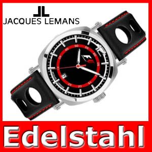 Jacques LeMans Herrenuhr F 5046A Edelstahl Herren Uhr