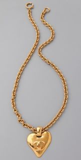 WGACA Vintage Vintage Chanel '93 CC Heart Necklace