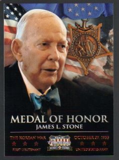 2012 Americana Heroes Legends Medal of Honor 7 James L Stone