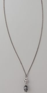 AMO by Tom Binns Single Skull Pendant Necklace
