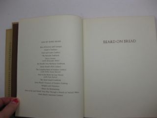 1973 James Beard on Bread 1st Edition Cook Book w Dust Jacket Great