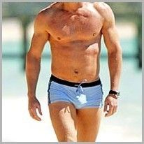 James Bond Movie Swim Trunks Boxer Shorts Large