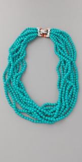 Kenneth Jay Lane Turquoise Clasp Necklace
