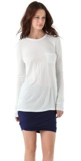 T by Alexander Wang Classic Long Sleeve Tee with Pocket