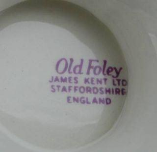 Old Foley James Kent Floral Pedestal Serving Bowl