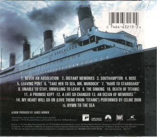 Titanic Soundtrack CD James Horner UCLA Celine Dion