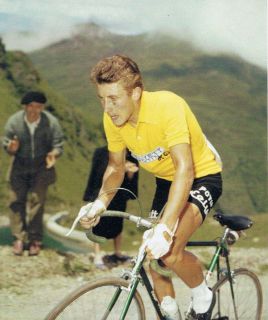 Jacques Anquetil Col DIzoard Tour de France 1956 Poster