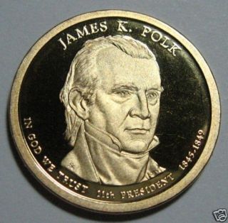 2009 s Proof James K Polk Presidential Dollar