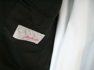 CANALI Proposta Black 2 BTN Mens Wool Blazer Jacket Sport Suit Coat