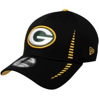 New Era Green Bay Packers 2012 Training 39THIRTY Flex Hat Black