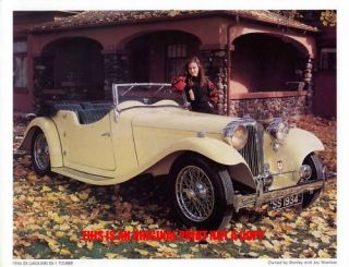 1934 Jaguar SS 1 Tourer Hard to Find Classic Car Print